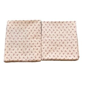 LAUREN Ralph Lauren Standard Pillowcase Set 100% Cotton Boat‎ Anchor Print LRL